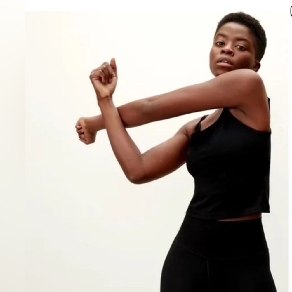 Everlane The Perform Cami Black Tank Top